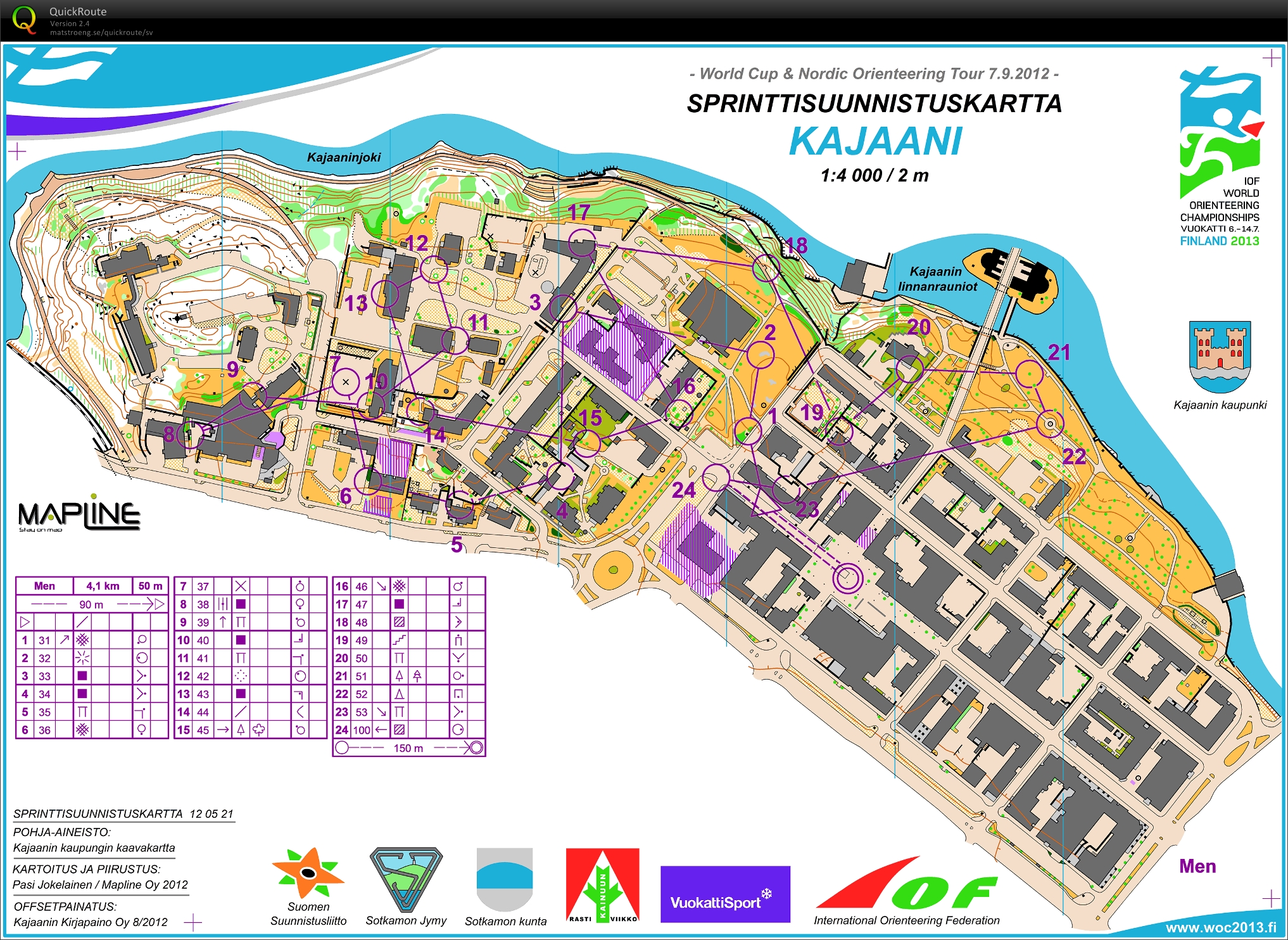 Nordic Orienteering Tour, sprint final, World Cup (07-09-2012)