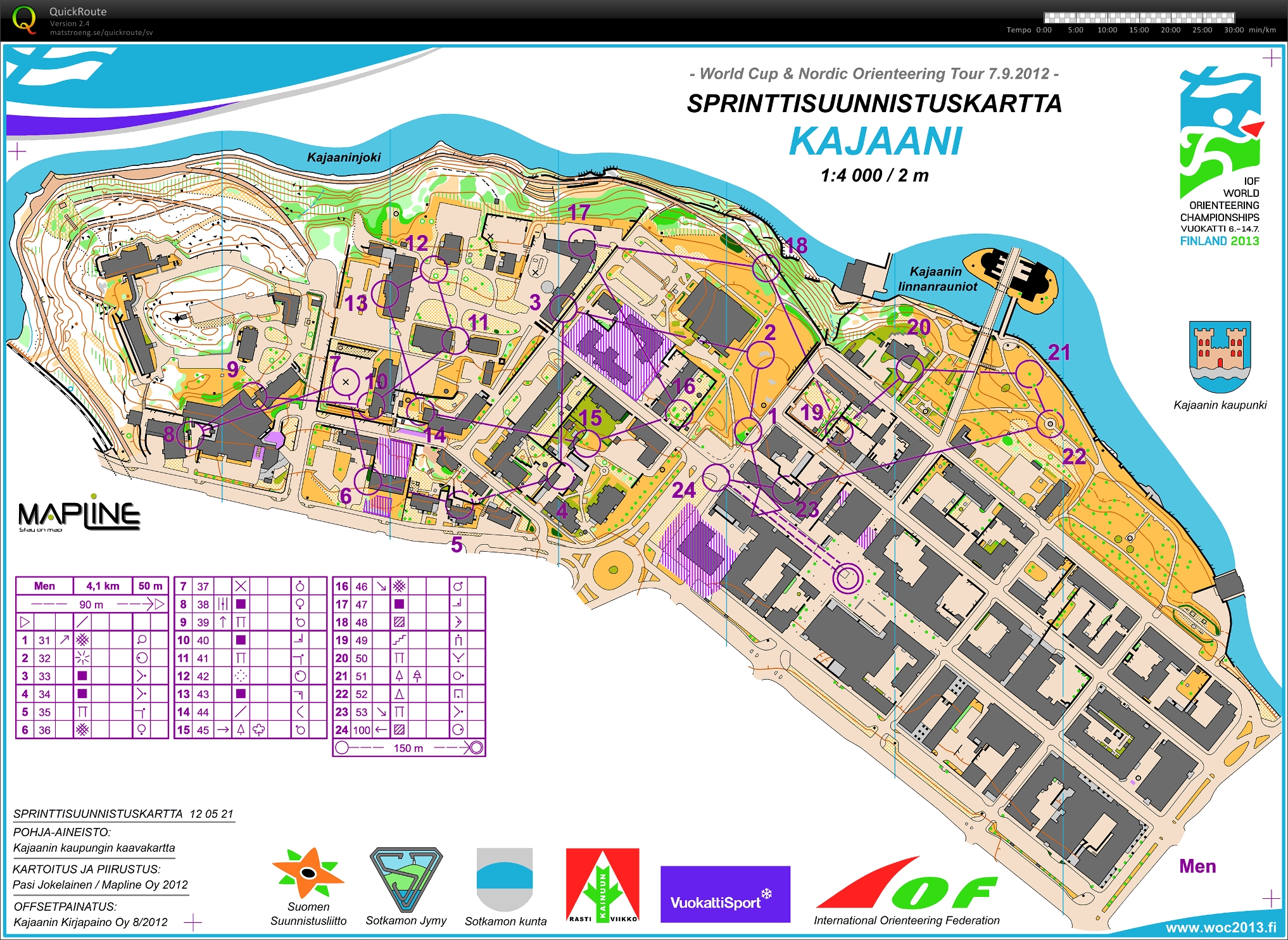 Nordic Orienteering Tour, sprint final, World Cup (07-09-2012)