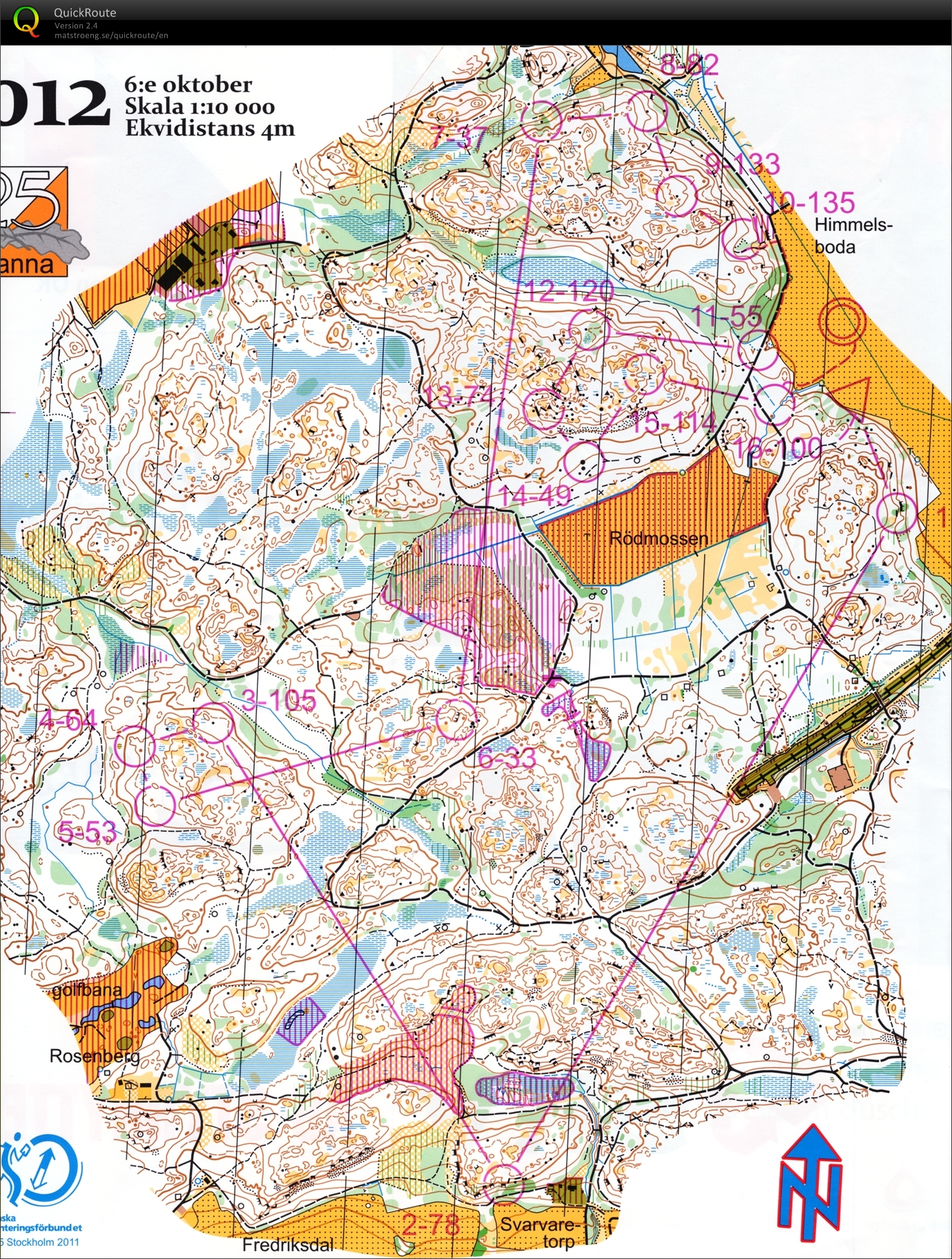 Omlöpning: 25manna, sträcka 25 (2013-04-08)