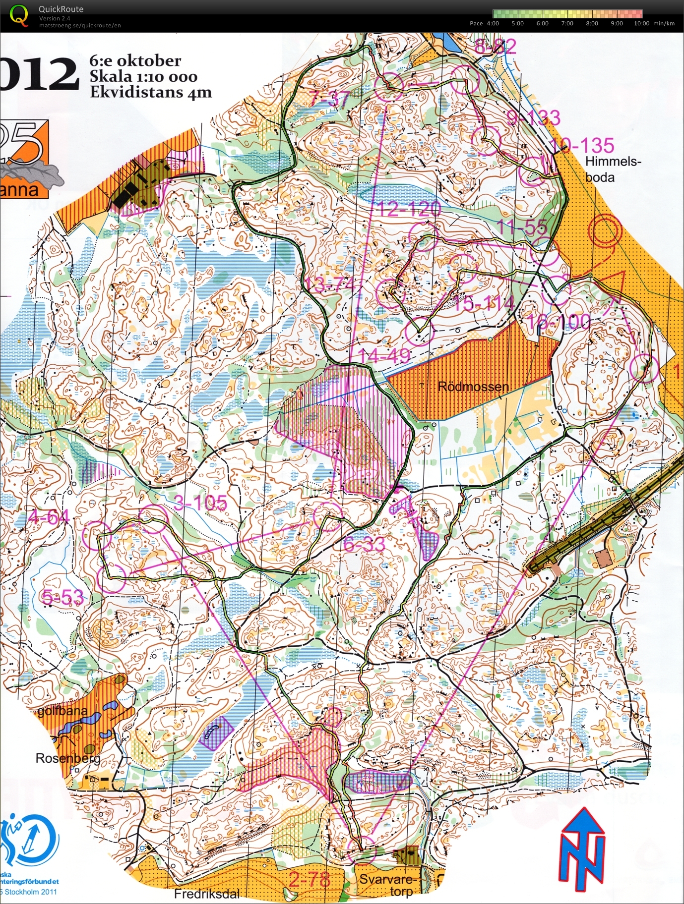 Omlöpning: 25manna, sträcka 25 (2013-04-08)