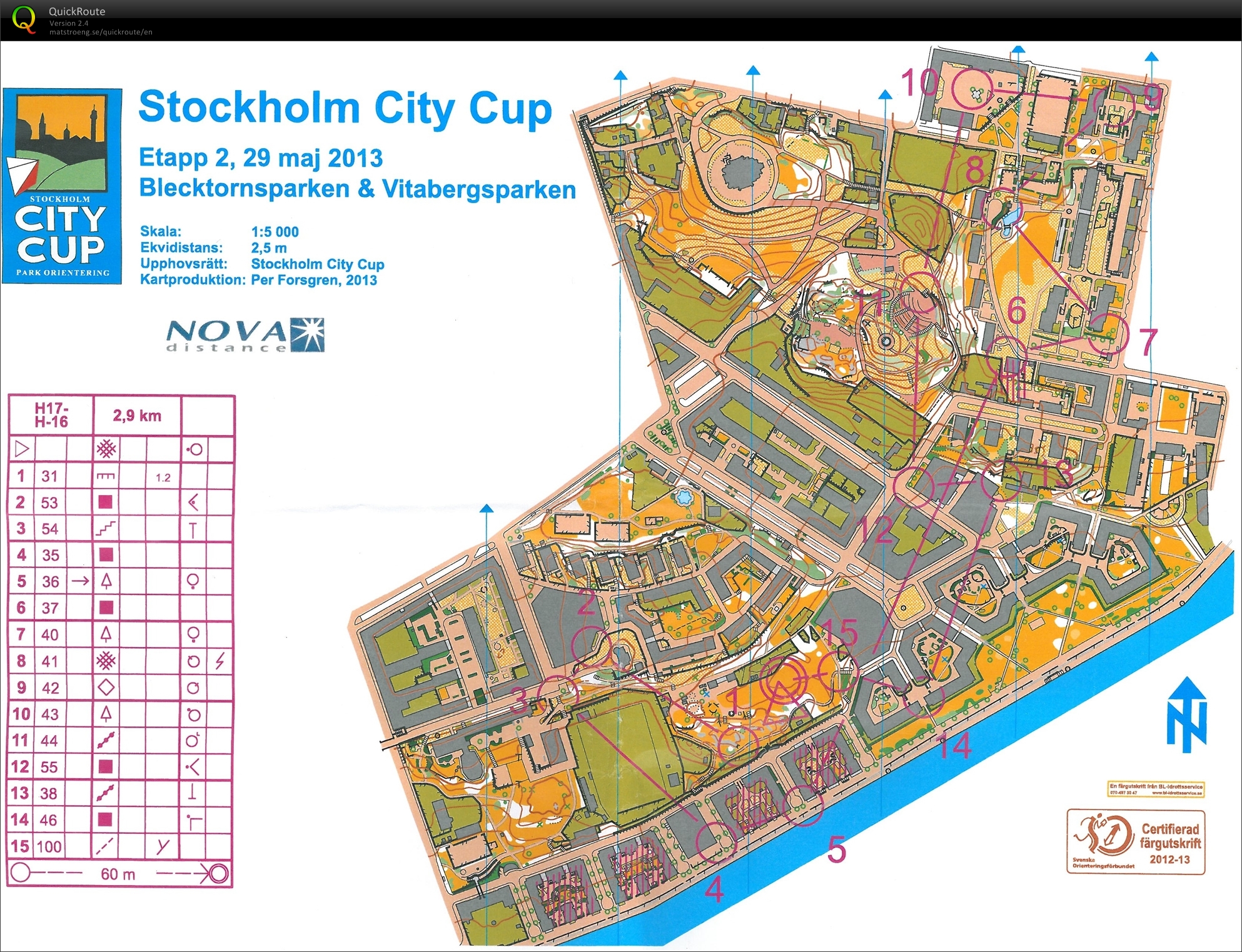 Stockholm City Cup, etapp 2 (2013-05-29)