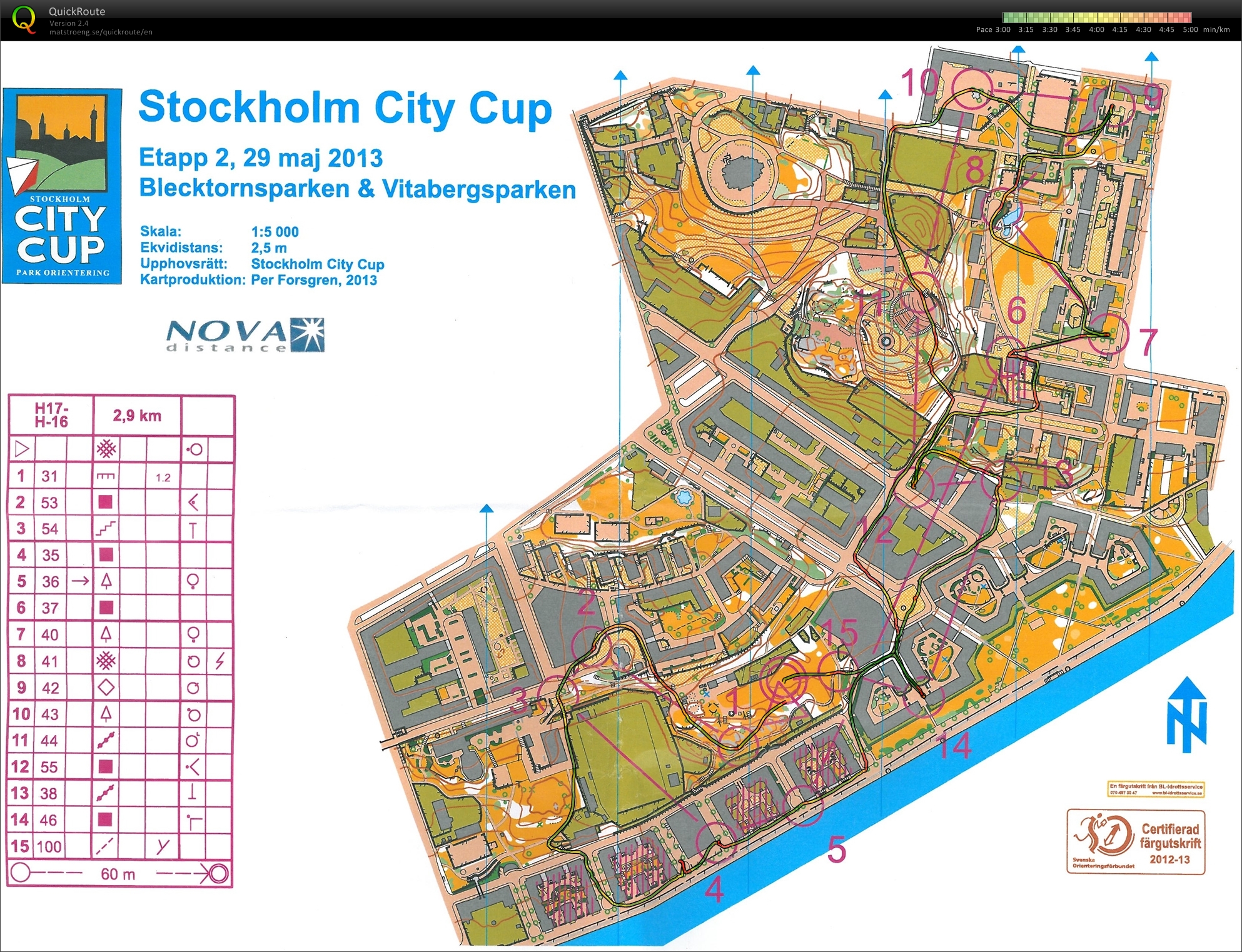Stockholm City Cup, etapp 2 (2013-05-29)