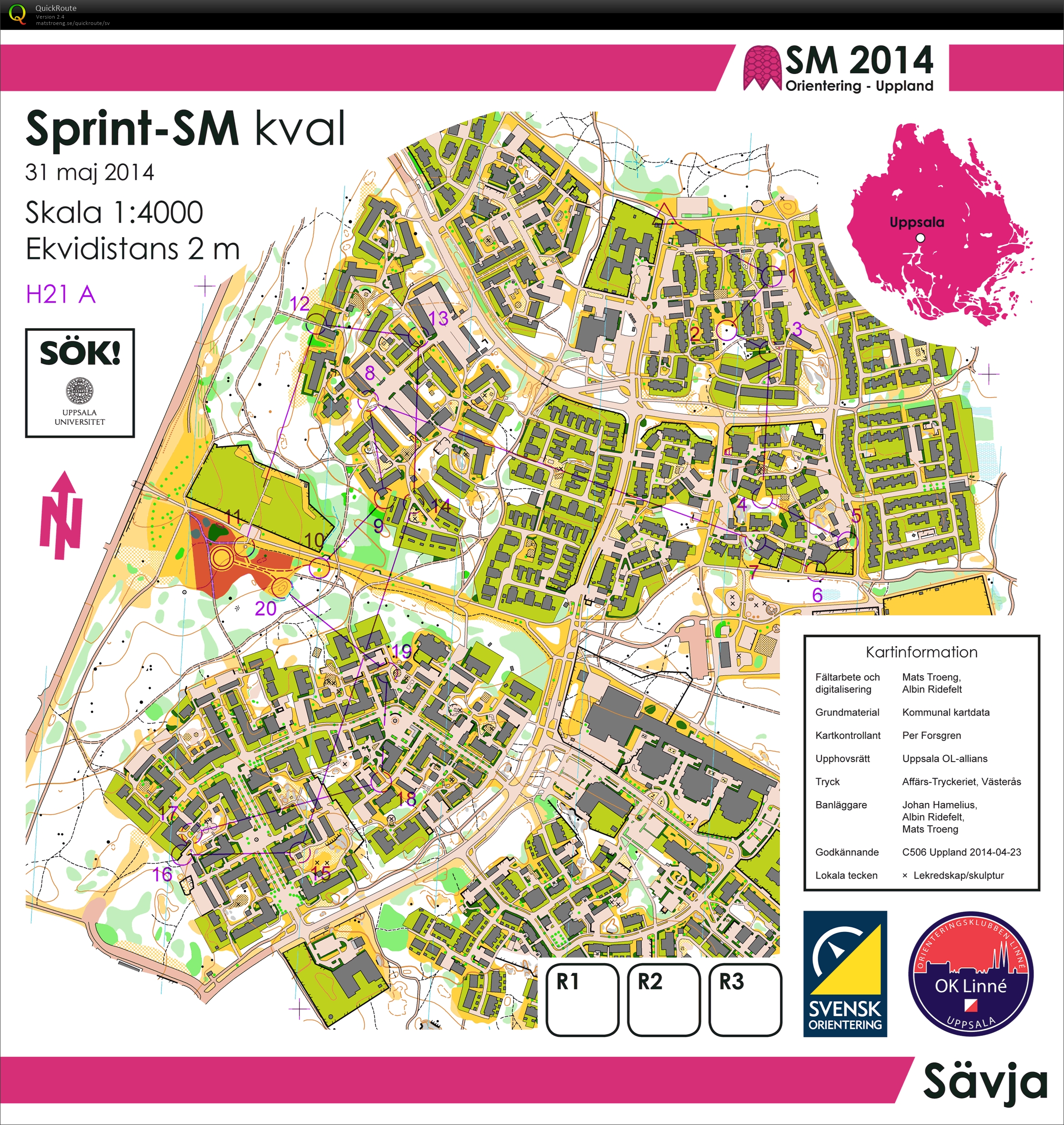 Sprint-SM, kval (2014-05-31)