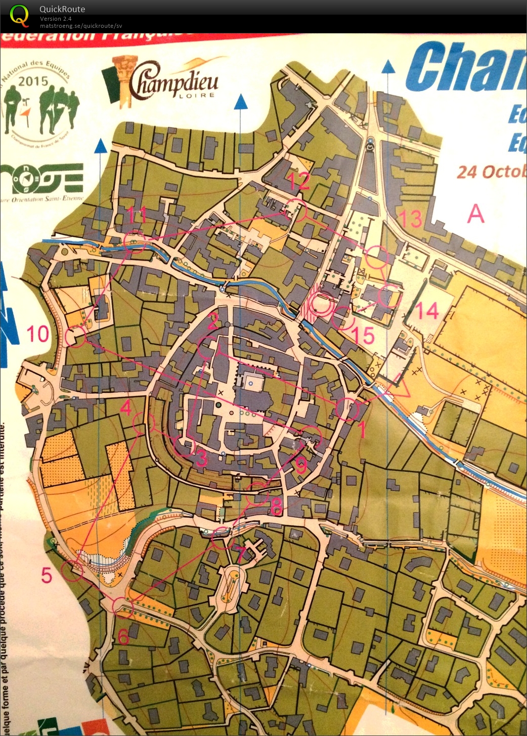 Camp Bappe pass 4: Sprintjogg, slinga A (2015-10-28)