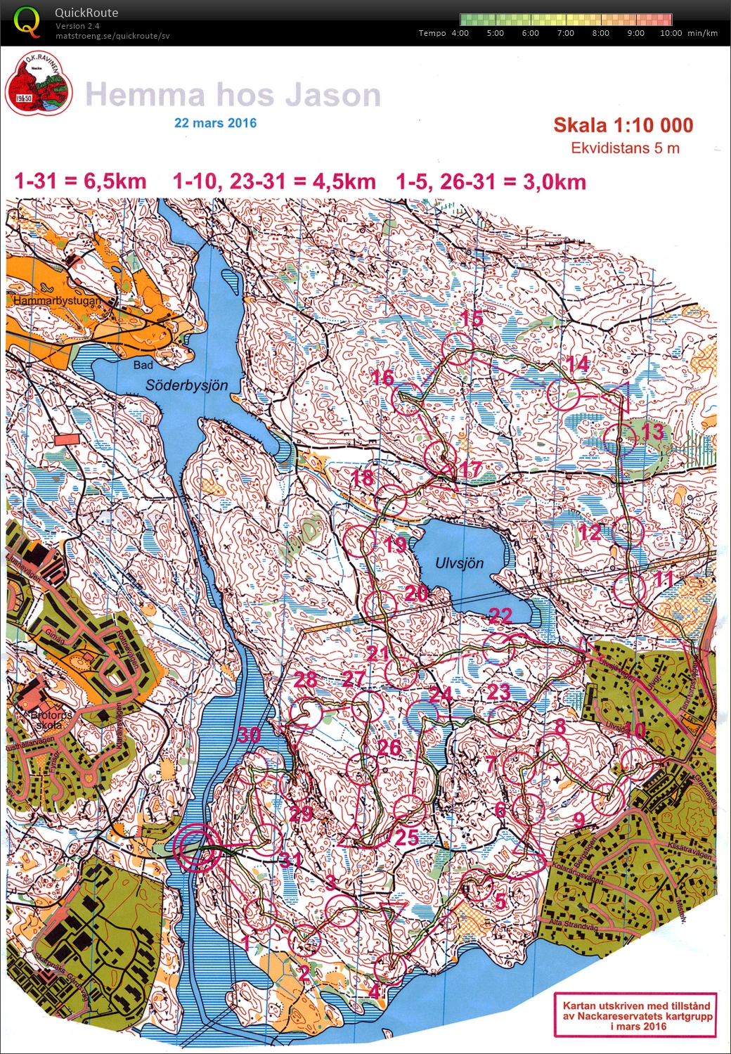 Natt-OL-intervaller (22/03/2016)