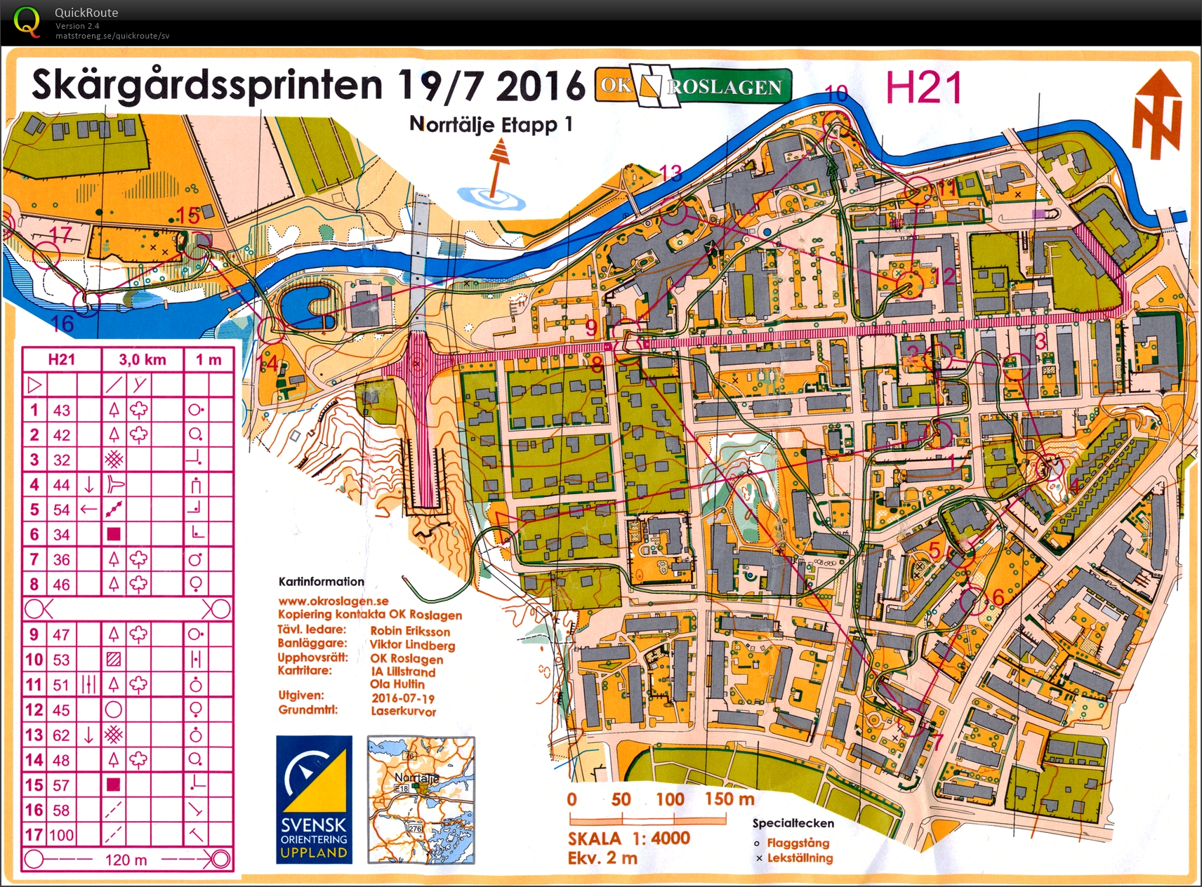 Skärgårdssprinten, etapp 1 (19-07-2016)