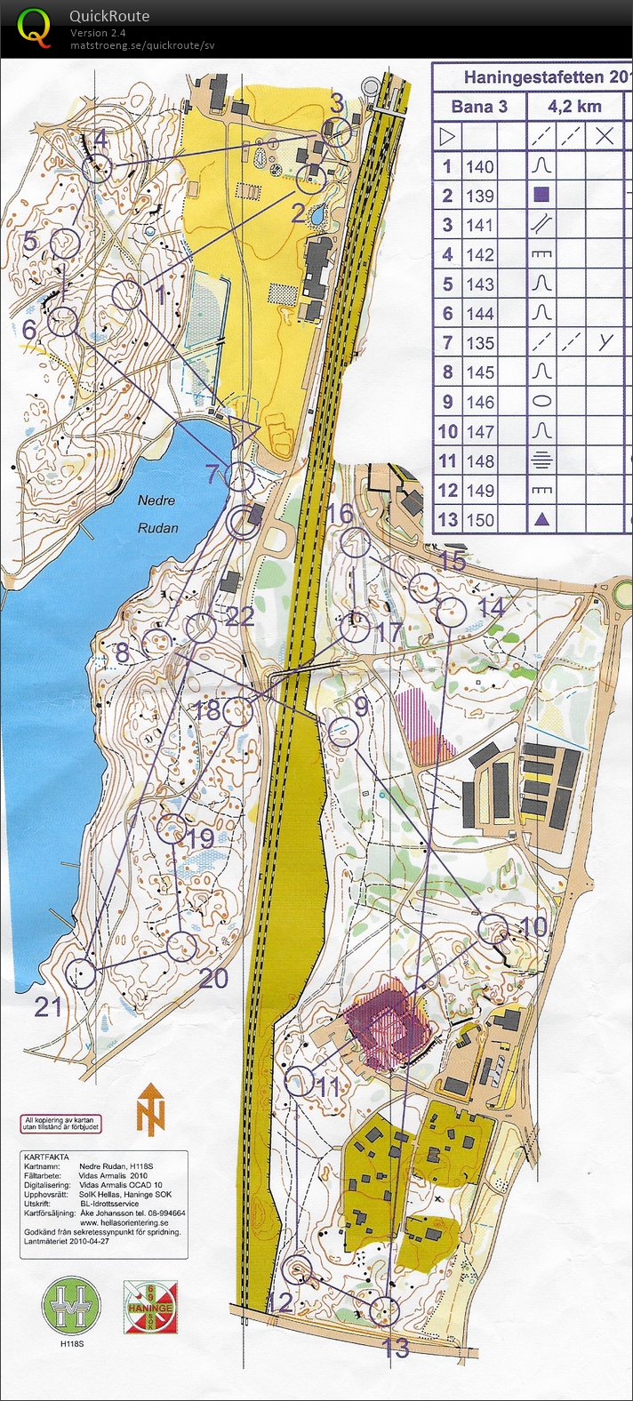 Haninge sprintstaffet, ÖM5 (22.10.2016)