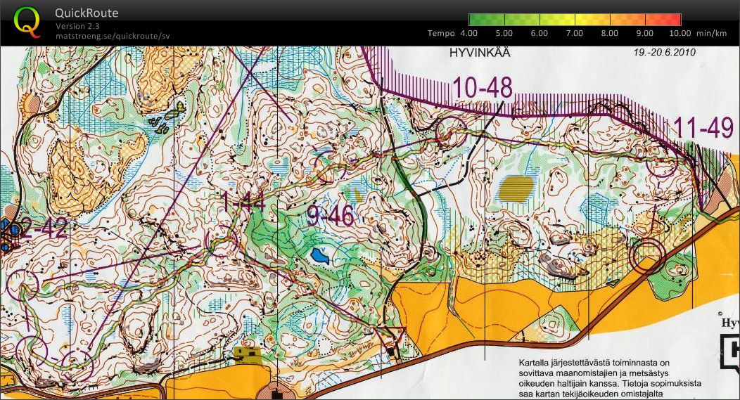 Jukola-träning (2010-06-19)