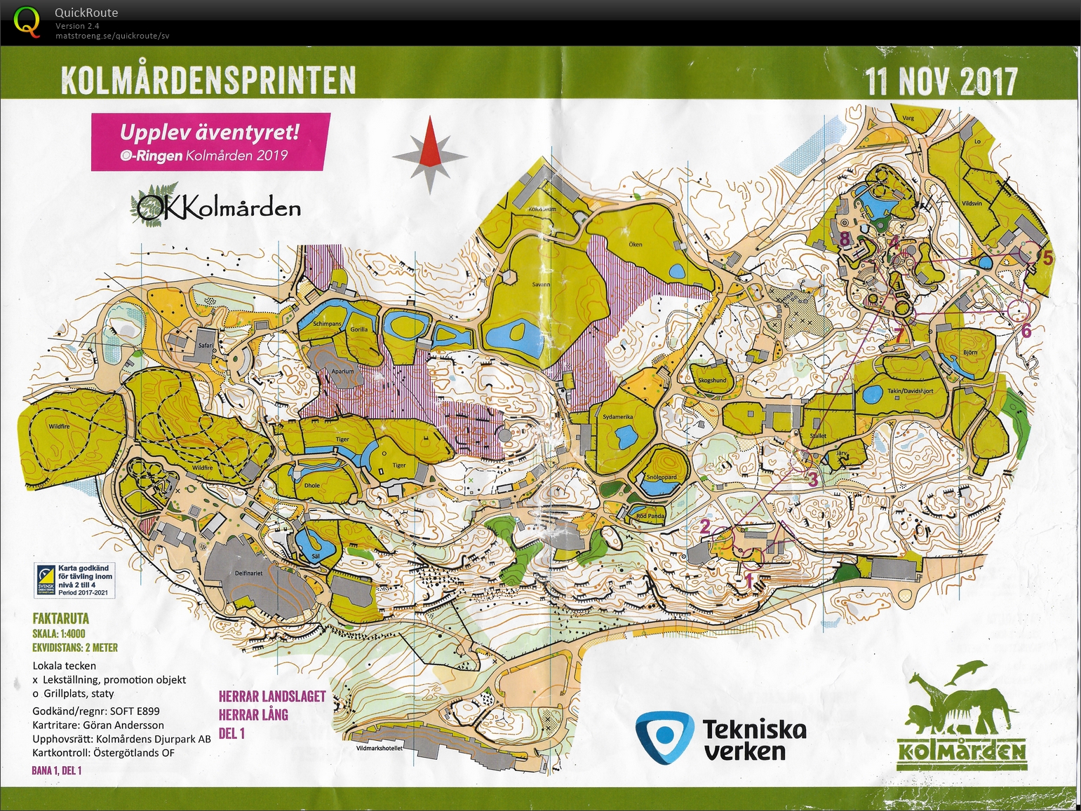 Kolmårdssprinten, del 1 (2017-11-11)