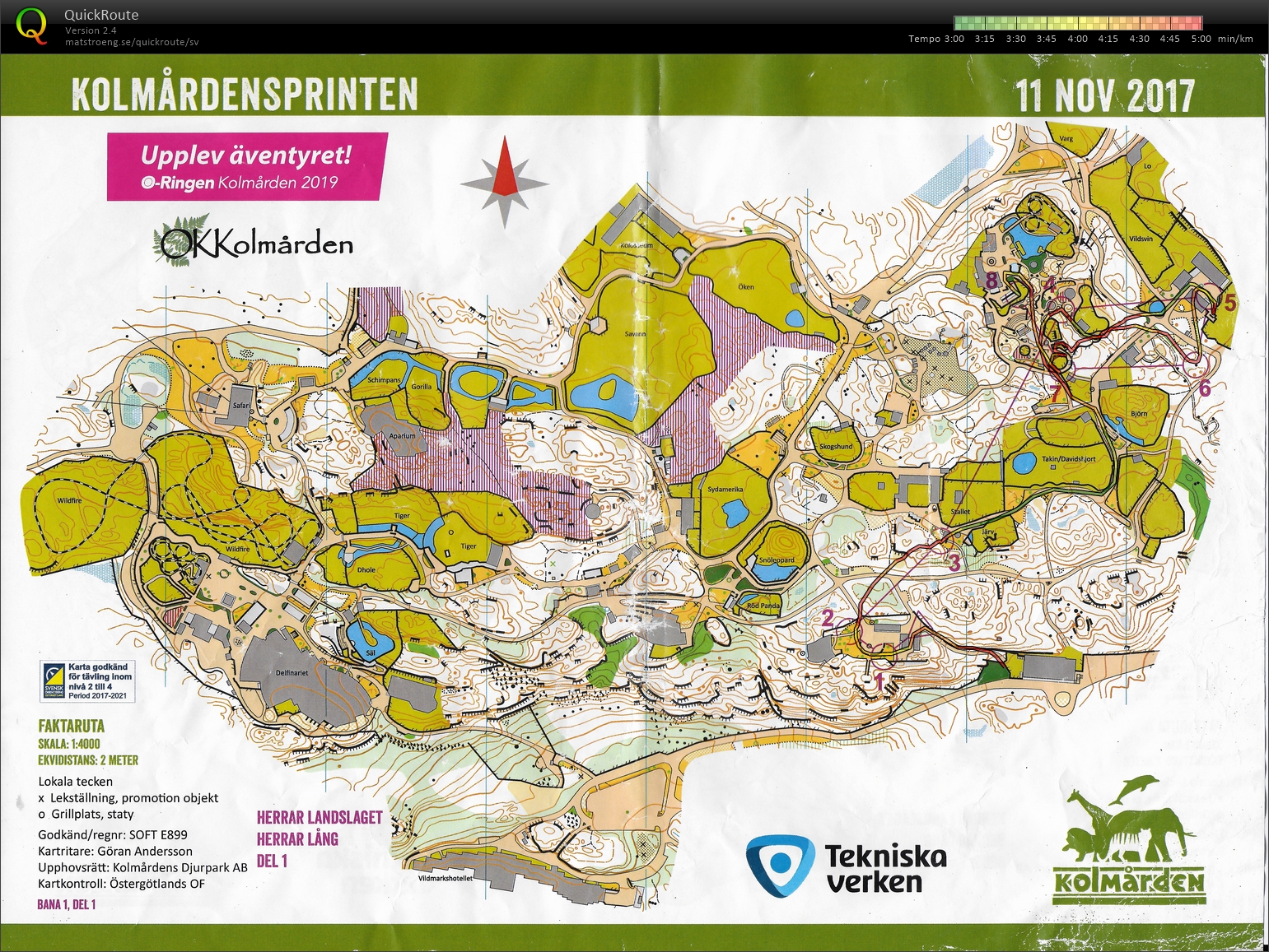 Kolmårdssprinten, del 1 (11-11-2017)