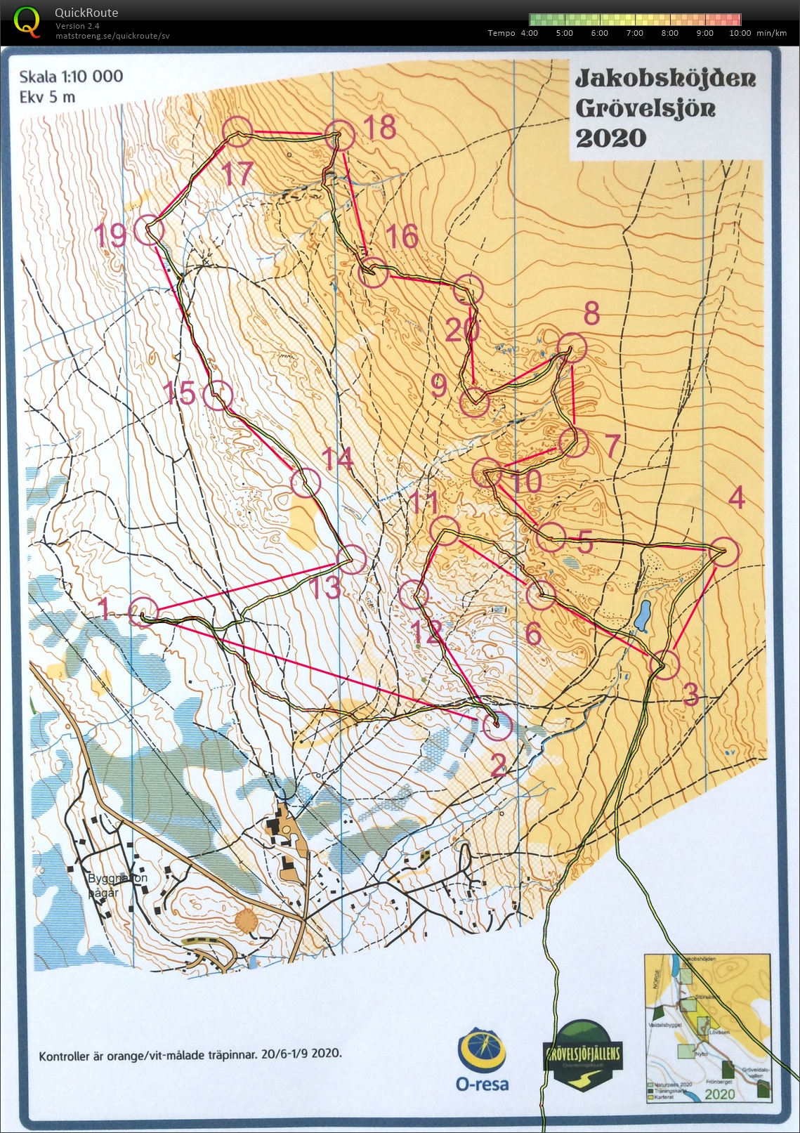 Långpass: Naturpasset Jakobshöjden (2020-07-26)