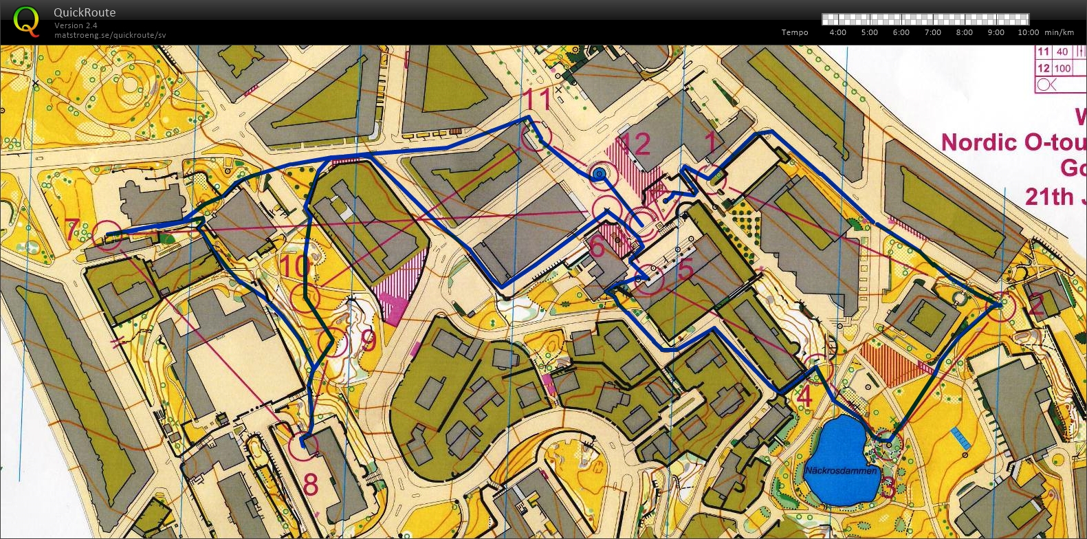 Nordic Orienteering Tour, deltävling 2, semifinal (21/06/2011)