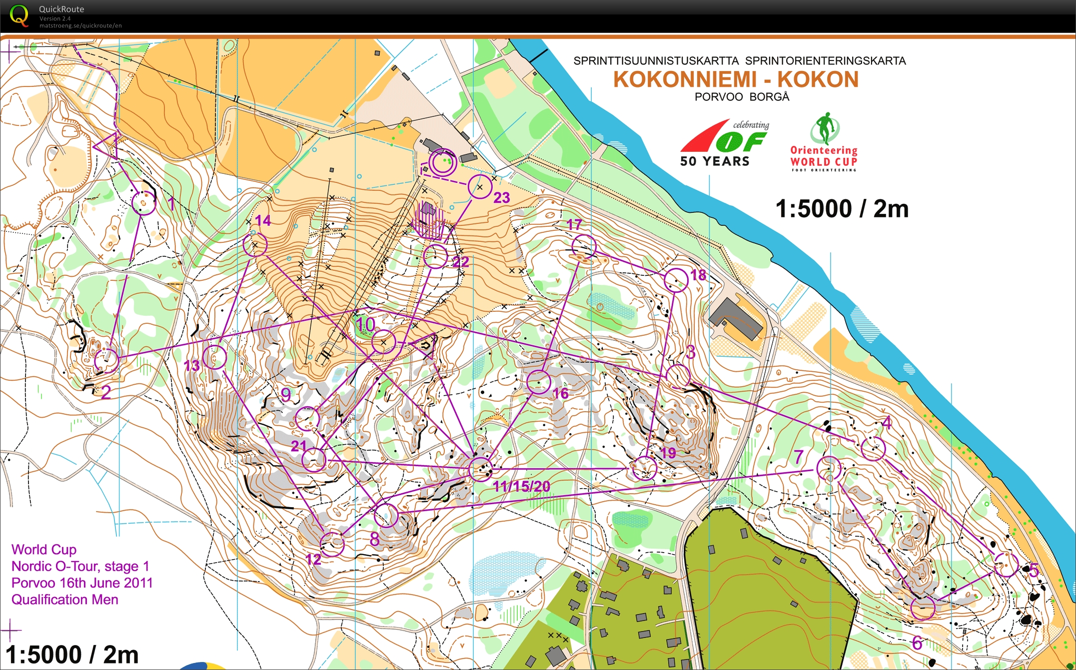 Nordic Orienteering Tour, deltävling 1, kval (16-06-2011)