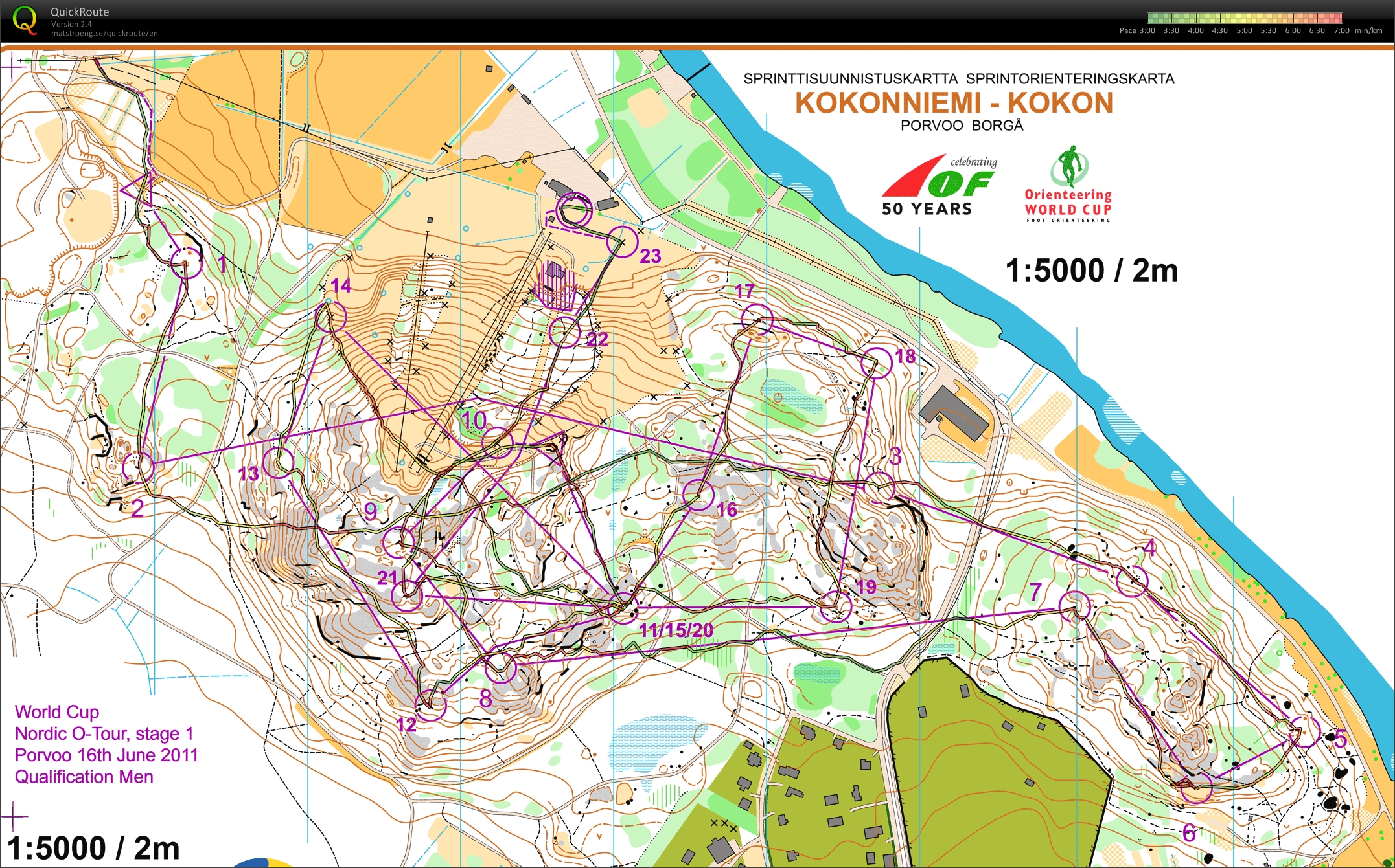 Nordic Orienteering Tour, deltävling 1, kval (2011-06-16)