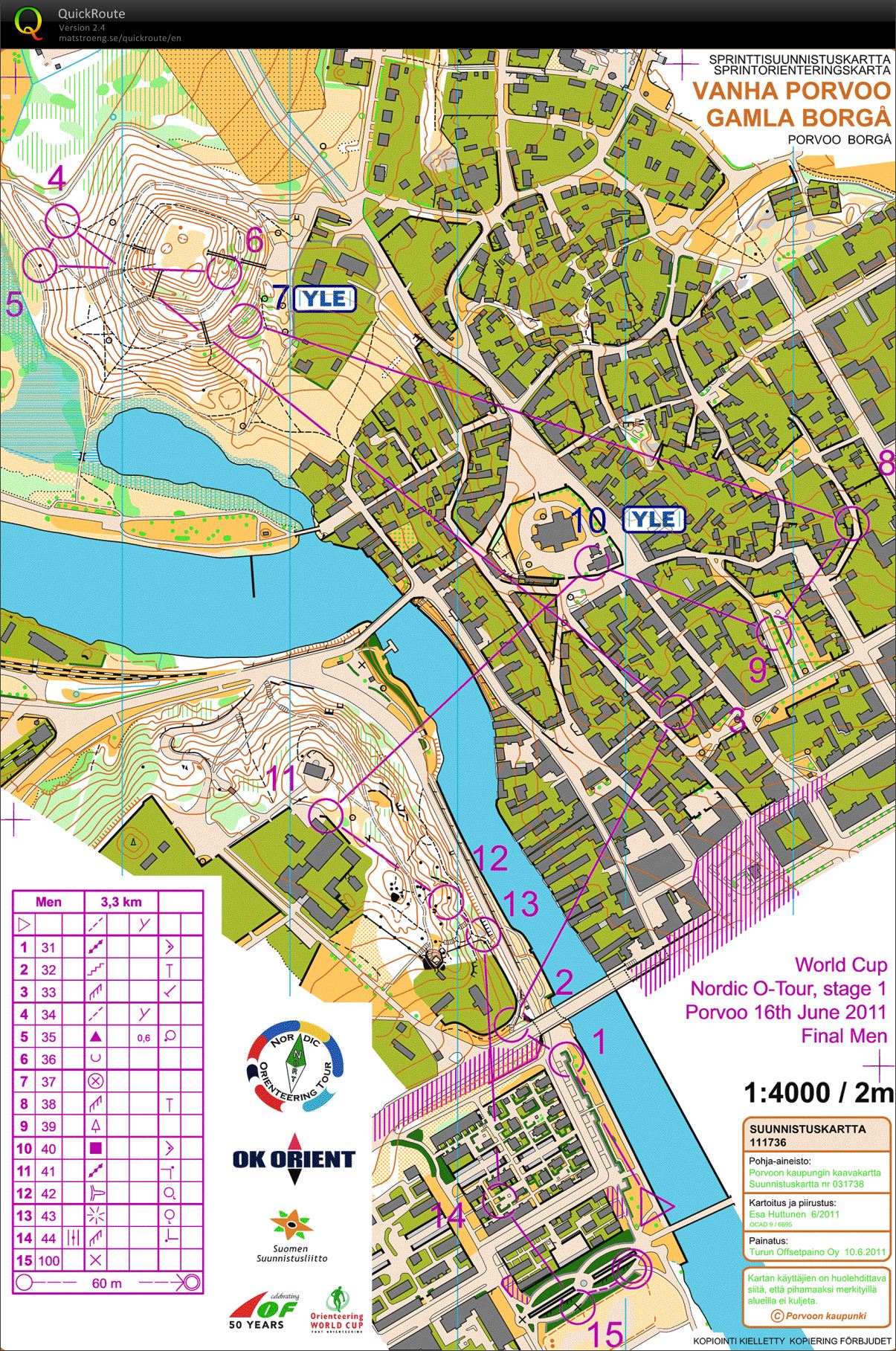 Nordic Orienteering Tour, deltävling 1, final (2011-06-16)