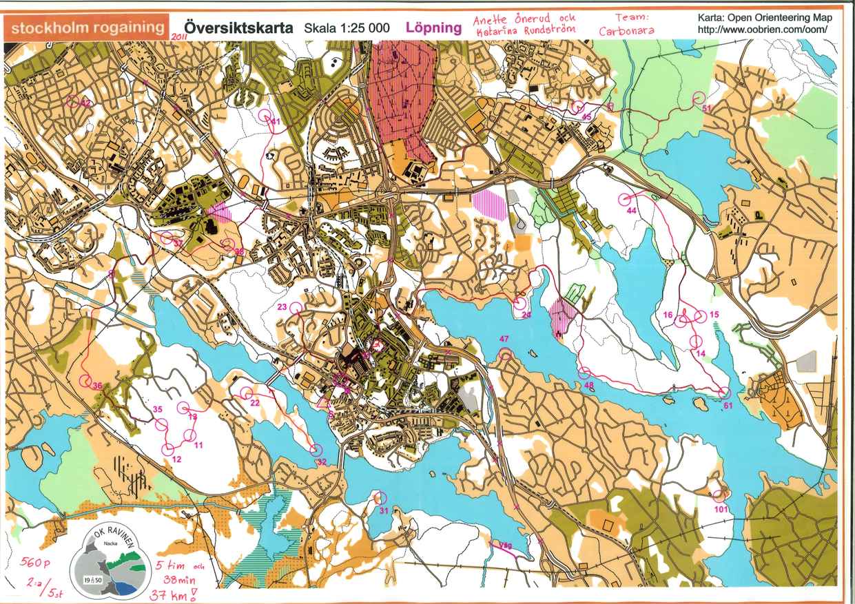 Stockholm Rogaining (12-11-2011)