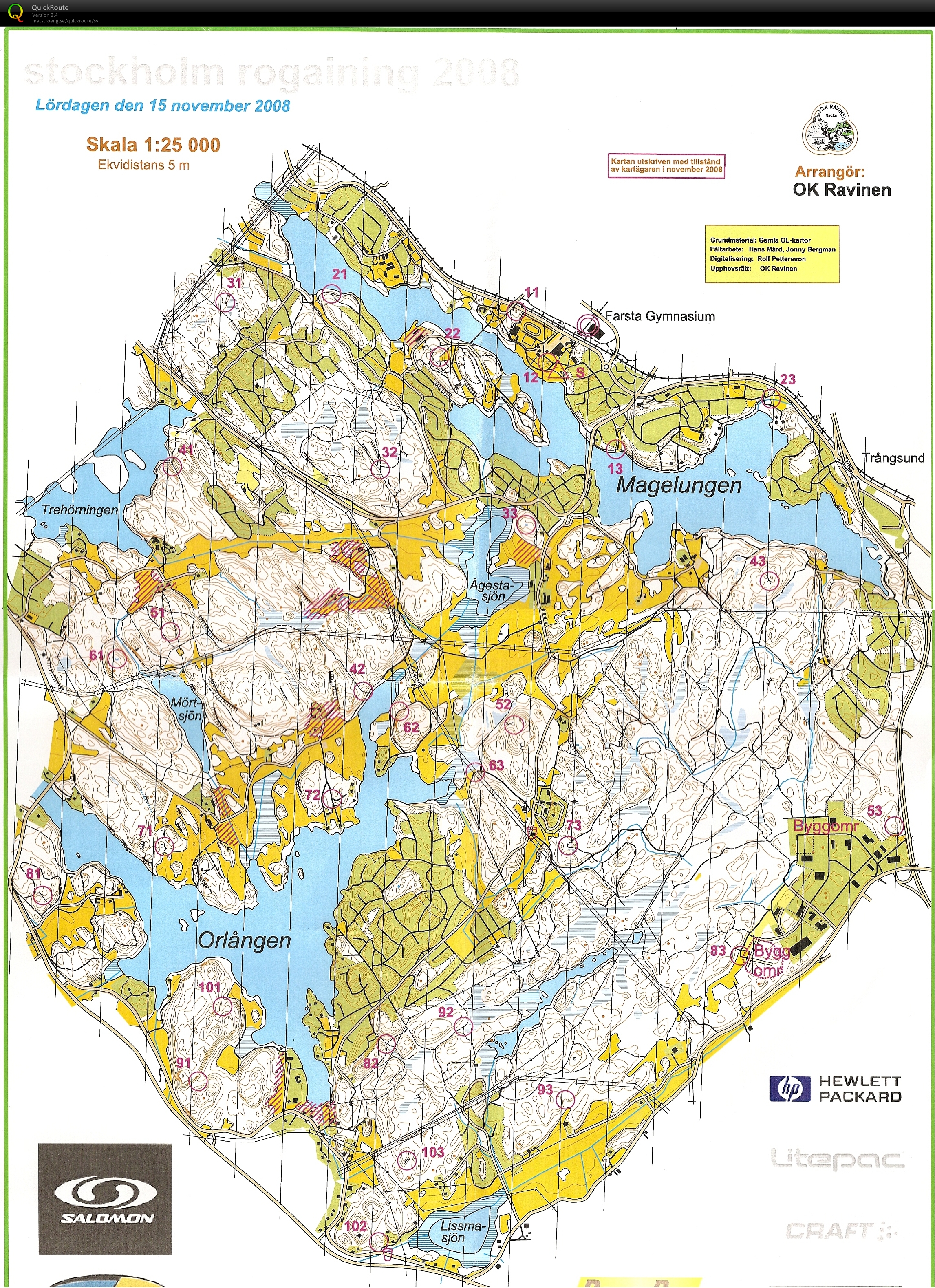 Stockholm Rogaining (2008-11-15)