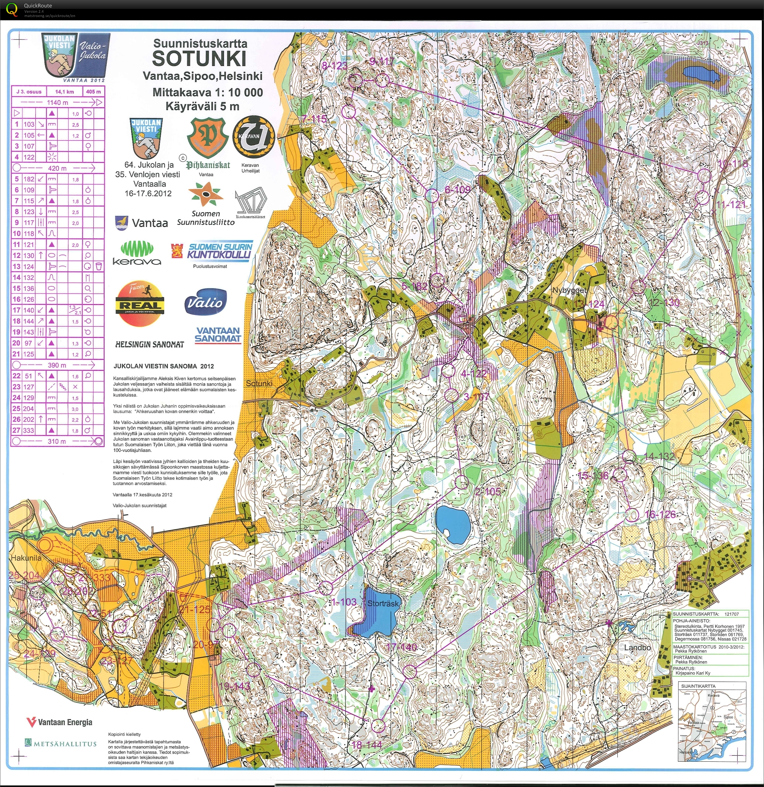 Jukola, sträcka 3 (2012-06-16)