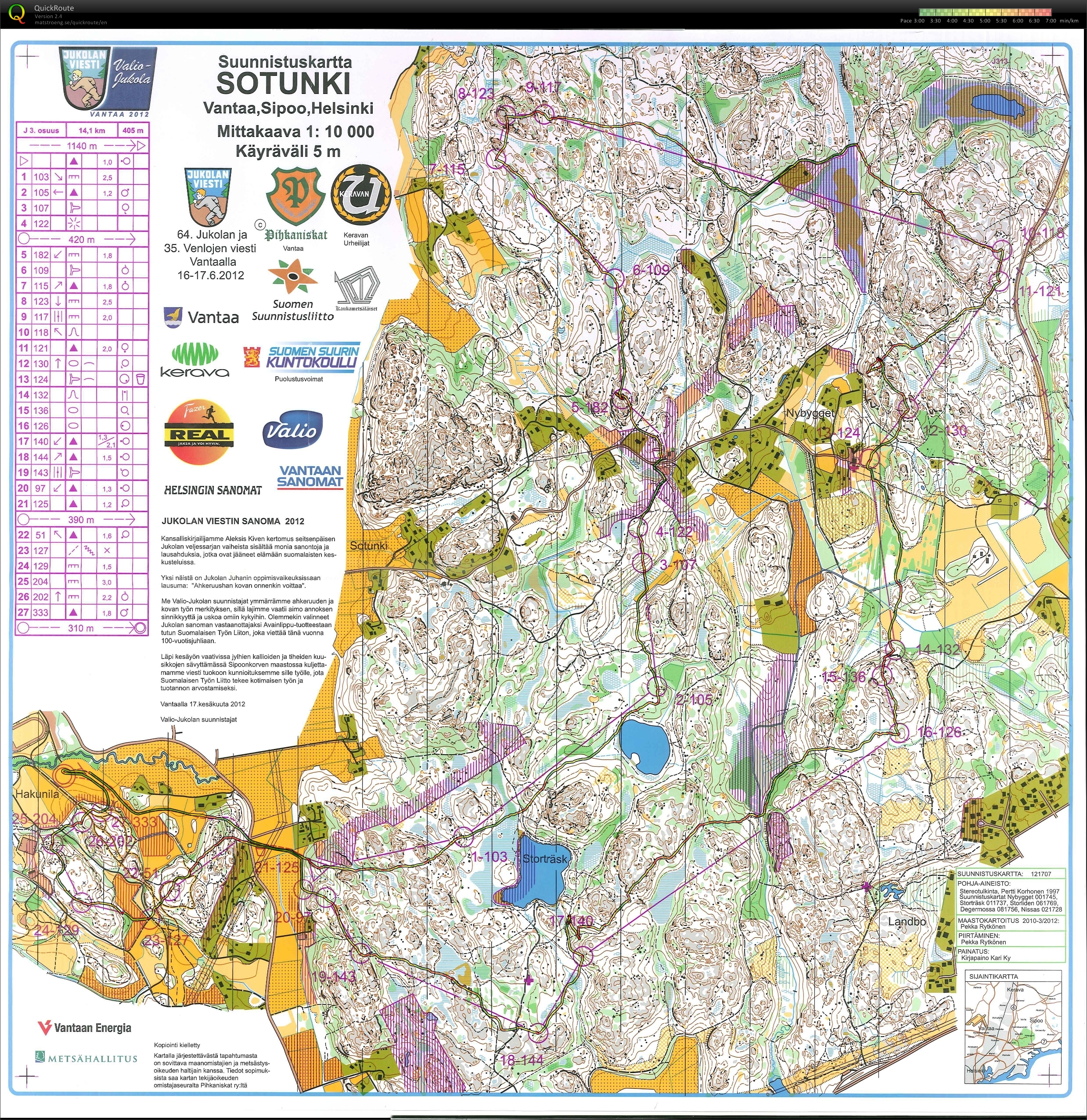 Jukola, sträcka 3 (2012-06-16)